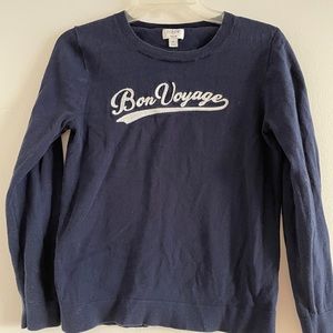 JCREW “Bon Voyage” Teddie Sweater- LIMITED EDITION